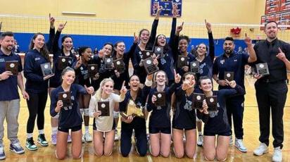 Poly Athletes celebrate fall sports achievements - girls' volleyball champs